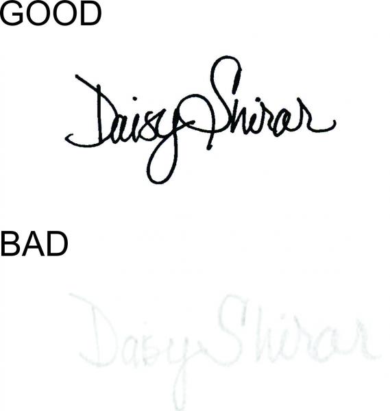 Good vs. Bad Signature