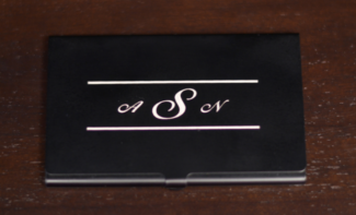 Main Image of Black Aluminum Business Card Holder