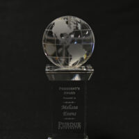 Main Image of Crystal Globe Trophy