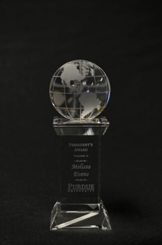 Main Image of Crystal Globe Trophy