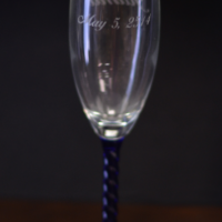 Main Image of Blue Champagne Flute