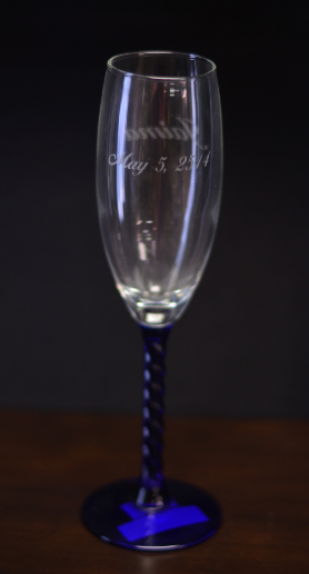 Main Image of Blue Champagne Flute