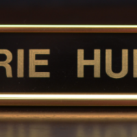 Main Image of Copper Desk Aluminum Name Plate with Insert