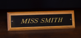 Main Image of Walnut Name Plate
