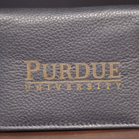 Main Image of Black Leather Business Card Holder
