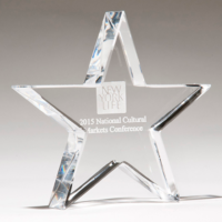 Main Image of Crystal star paperweight
