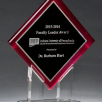 Main Image of Diamond Series acrylic printed red border, silver mirror highlights with black center and clear acrylic stand