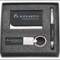 Main Image of Black Leather Gift Set