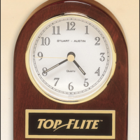 Main Image of Rosewood Stained Piano- Finish Desk Clock