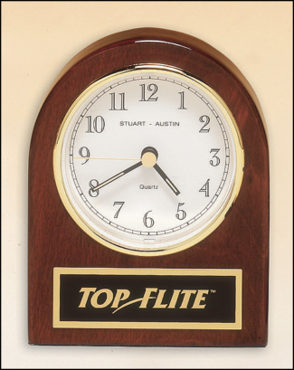 Main Image of Rosewood Stained Piano- Finish Desk Clock