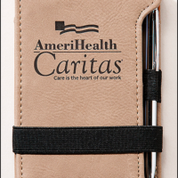 Main Image of Laser Leather Mini Notepad