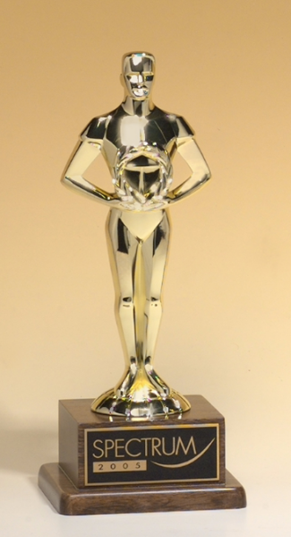 Main Image of Classic achiever casting on a solid American walnut base.
