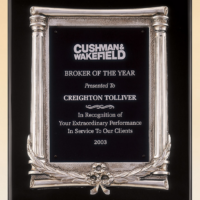 Main Image of Black stained piano finish plaque with an antique silver finished frame casting and black aluminum engraving plate.