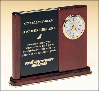 Main Image of Versatile Clock two engraving plates to accommodate extra copy