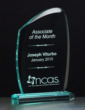 Main Image of Tidal Series polished acrylic award on acrylic base.