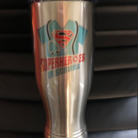 Main Image of 20 oz Silver Pilsner Tumbler with Full Color Imprint