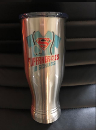 Main Image of 20 oz Silver Pilsner Tumbler with Full Color Imprint