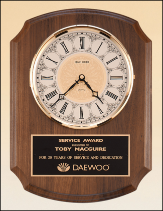 Main Image of American Walnut Vertical Wall Clock
