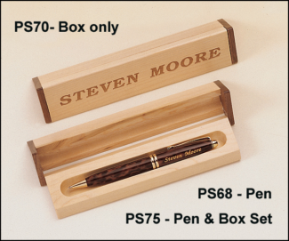 Main Image of Tortoise Shell Pen and Maple and Walnut Base