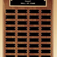 Main Image of Perpetual plaque with 40 black brass plates
