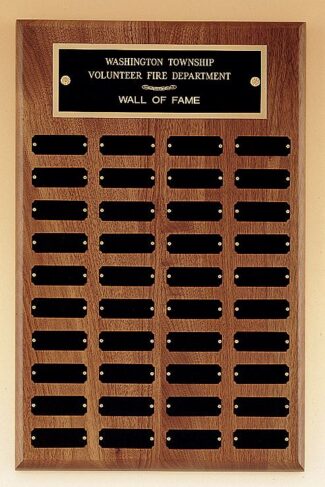 Main Image of Perpetual plaque with 40 black brass plates