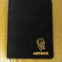 Small Image 1 of Black/Gold Leatherette Portfolio with Zipper