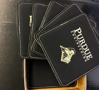 Main Image of Leatherette 6 -Coaster Set