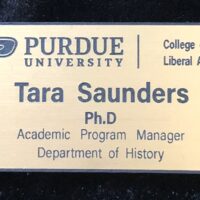 Main Image of Gold Purdue Name Badge