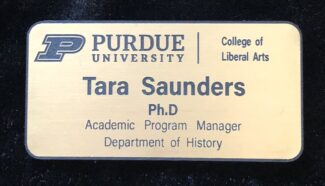Main Image of Gold Purdue Name Badge