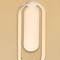 Main Image of Gold plated bookmark.