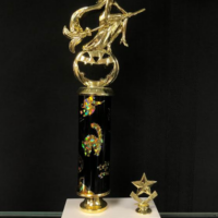 Main Image of 8 ” Column on 2 Hole Base Trophy