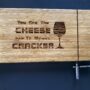 Small Image 1 of Bamboo Cutting Board with Metal Cheese Slicer