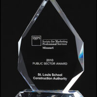 Main Image of Flames Series Multi-Faceted Optical Crystal Award