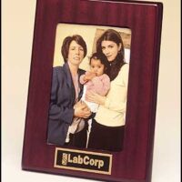Main Image of Rosewood stained piano finish photo frame with easel back.